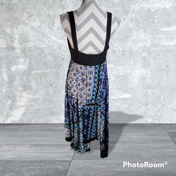 Womans Sheri Martin Tank Dress Handkerchief Hem Padded Cups Size 10 - Picture 2 of 6